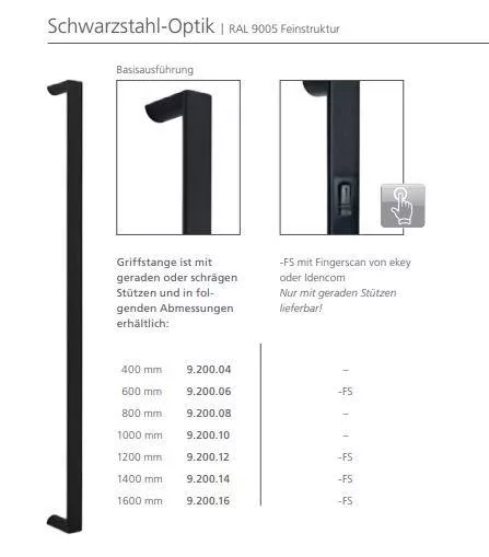 Stossgriffe - Haustürendesign mit Stil