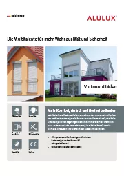 Alulux Vorbaurollläden - Systeme mit Zukunftswert