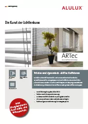 ALULUX - ARTec Raffstoren - Präzisie und dynamisch
