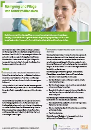 RAL - Reinigung und Pflege von Kunststofffenstern