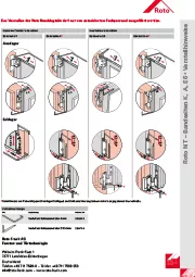 Roto Verstellhinweise - Verstellen der Roto Beschlagteile
